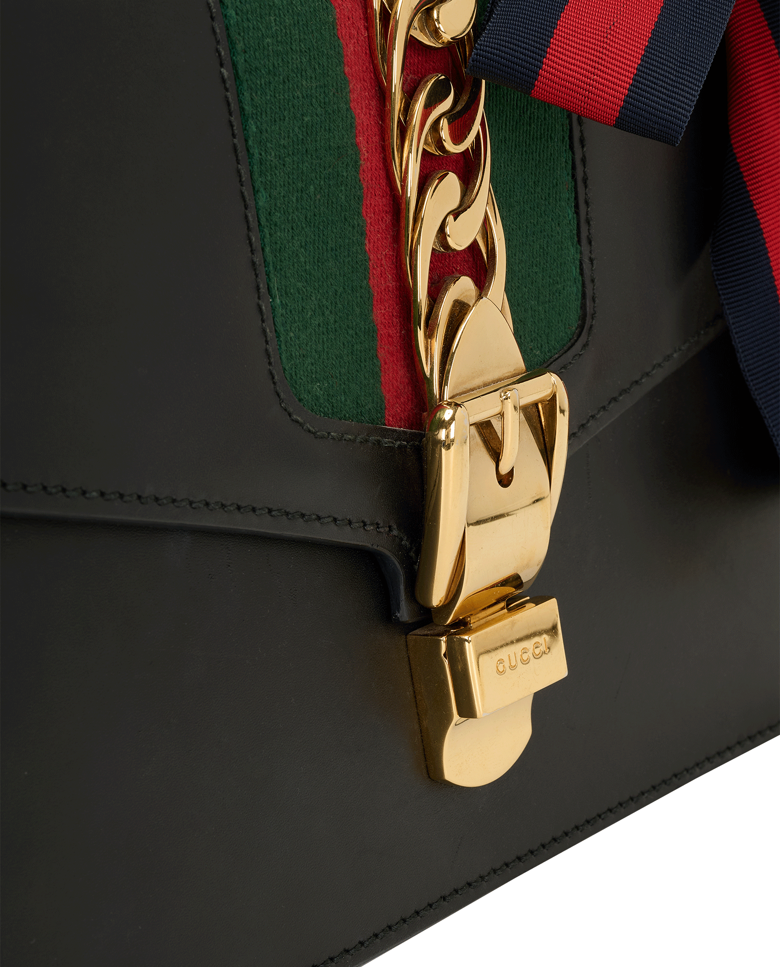 Small Sylvie, &pound;495, Handbags, Black, Leather, Other view